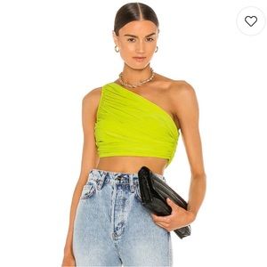 X REVOLVE Diana Top - Norma Kamali, Spring Green